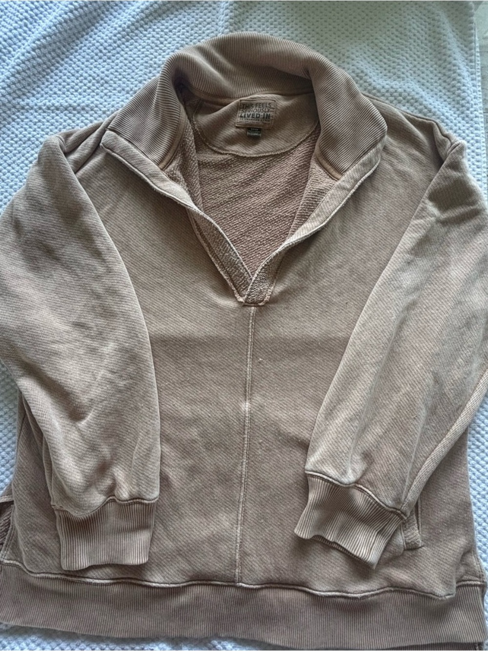 aerie beige oversized sweater